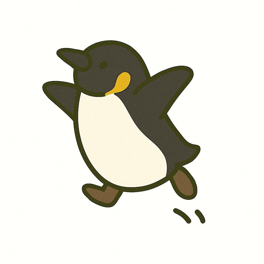 コウテイペンギン ジャンプ イラスト