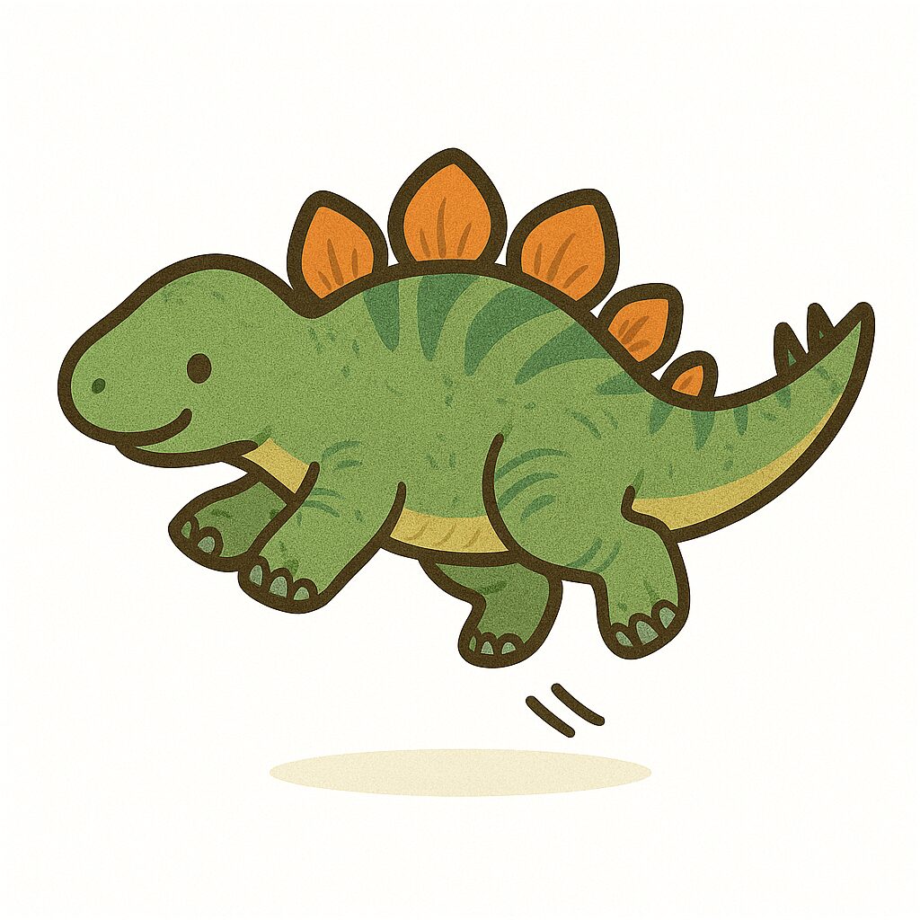 ステゴサウルス 飛ぶ イラスト