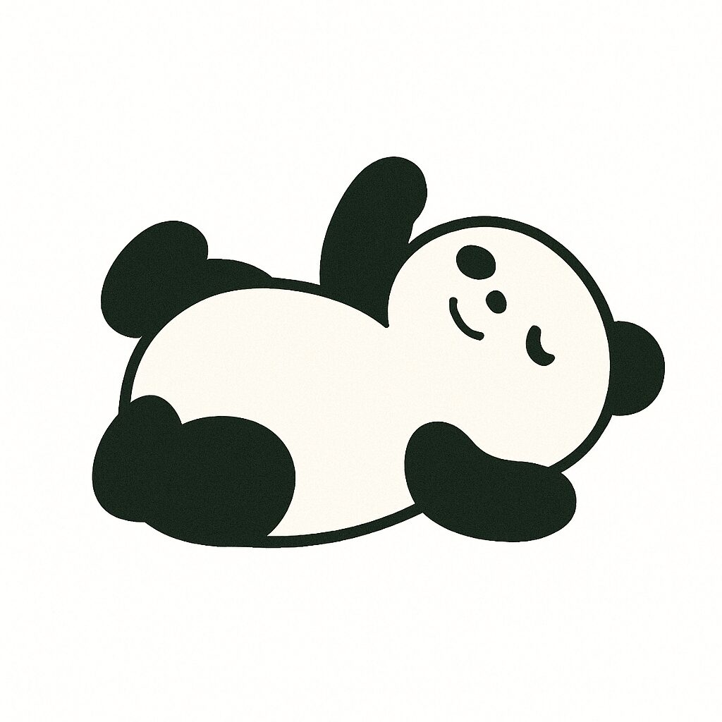 寝る パンダ イラスト