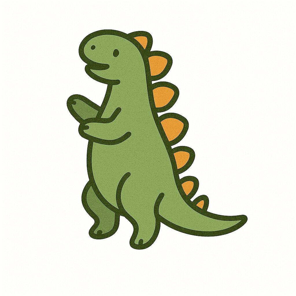ステゴサウルス 立ち上がる イラスト