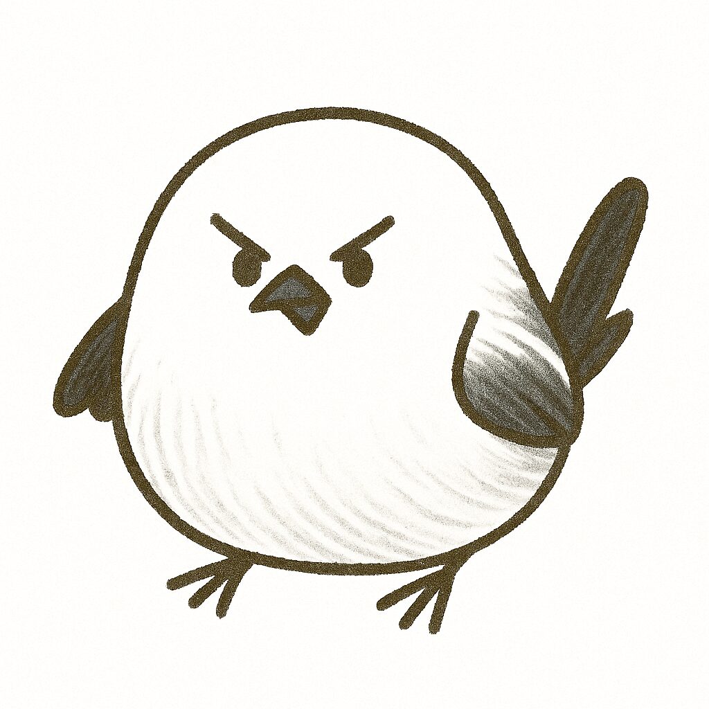 シマエナガ　イラスト