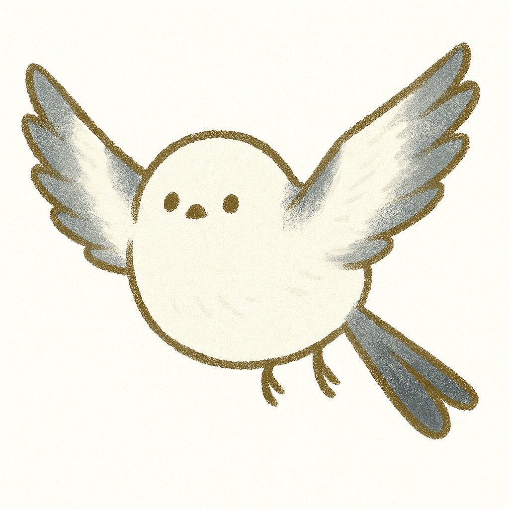 シマエナガ　イラスト