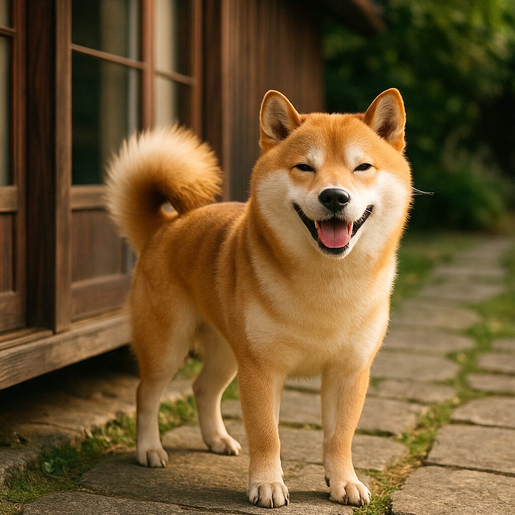 柴犬 にっこり