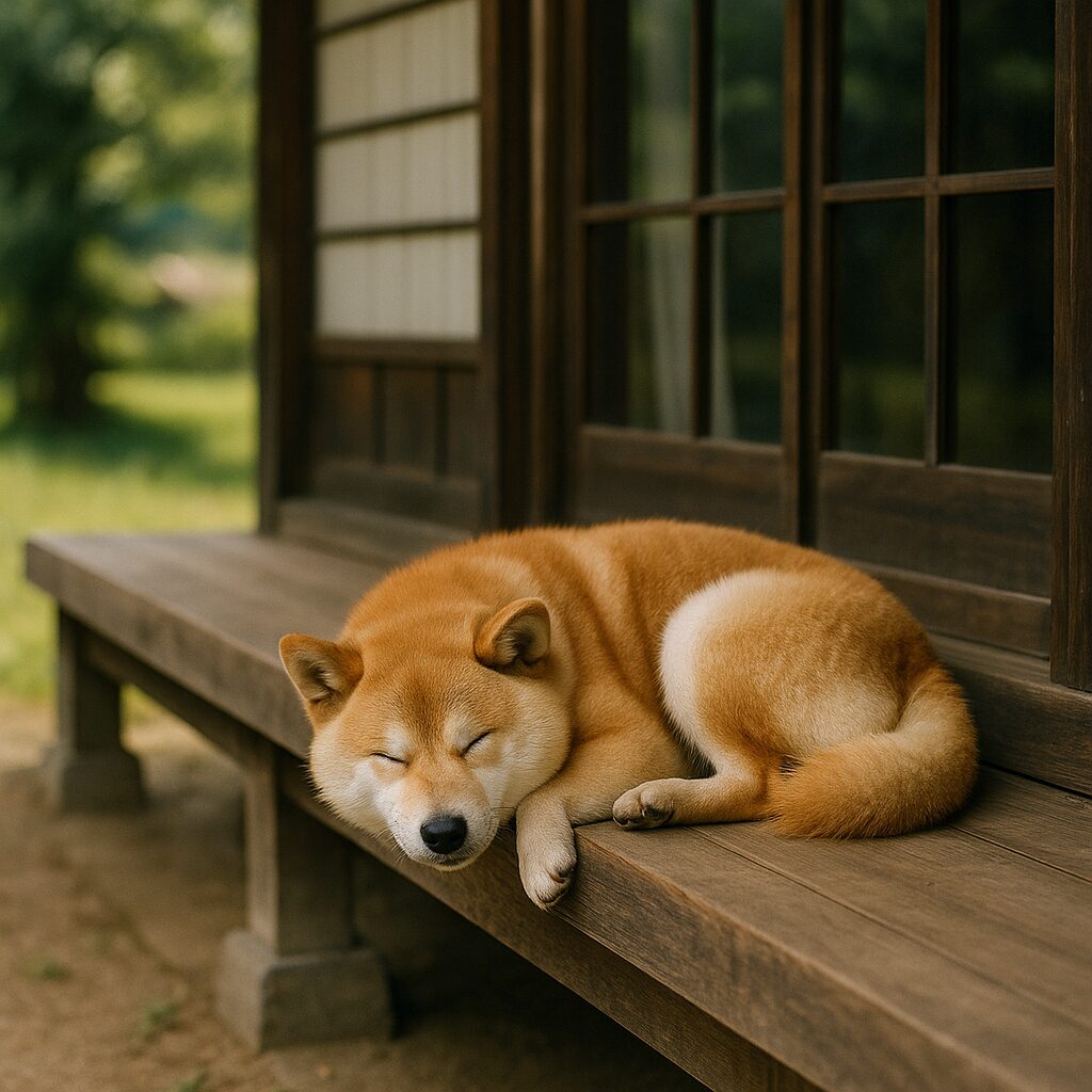 柴犬 寝ている