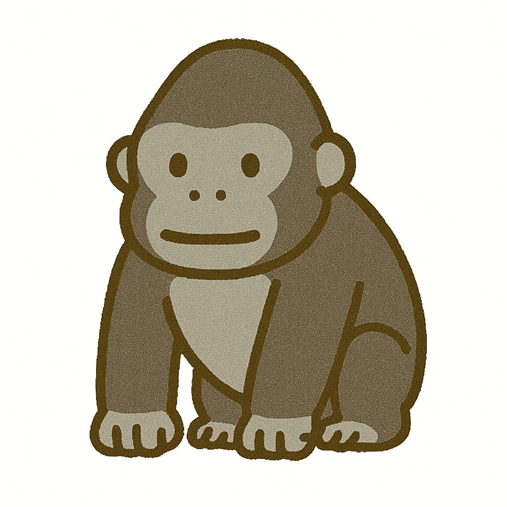 ゴリラ　イラスト