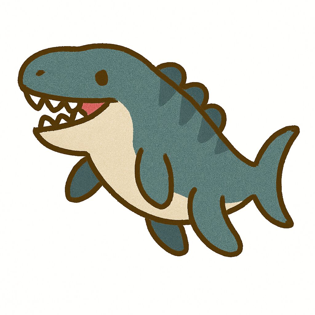モササウルス イラスト