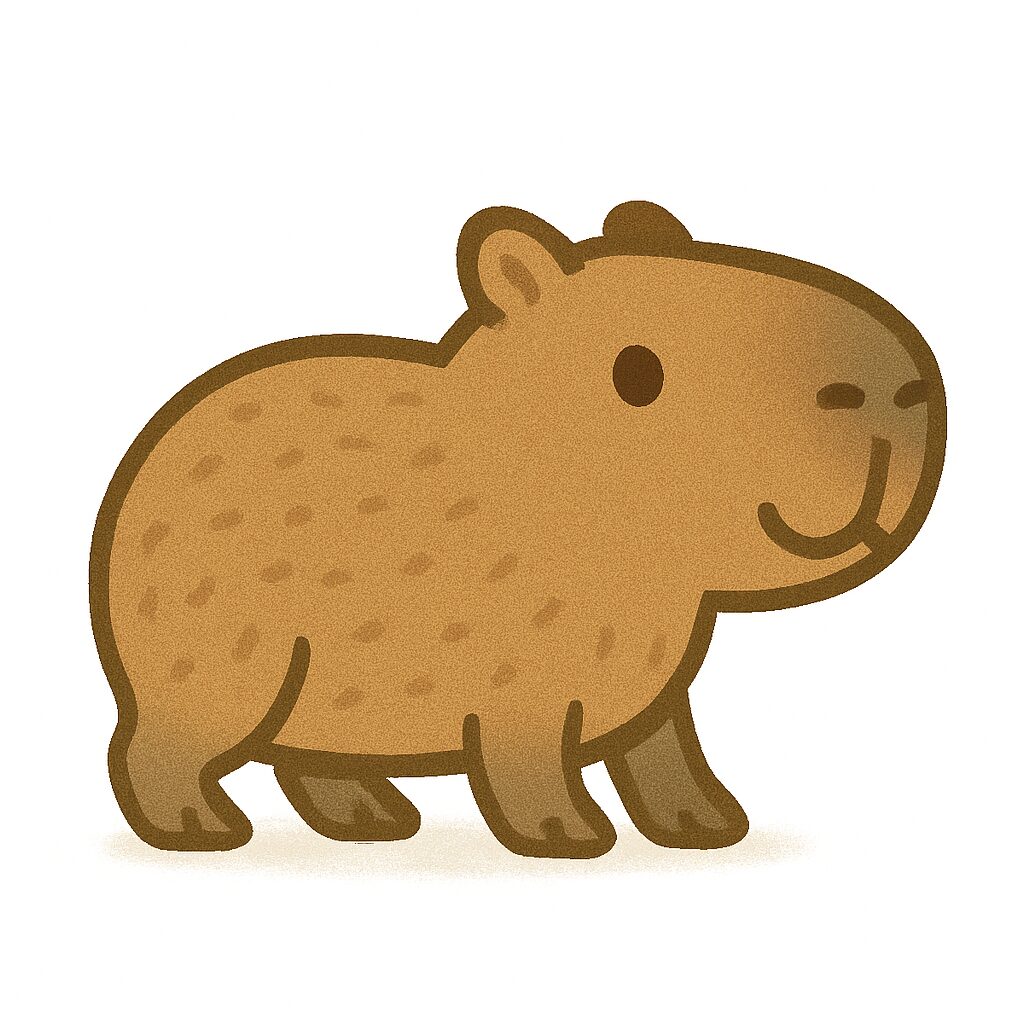 カピバラ イラスト