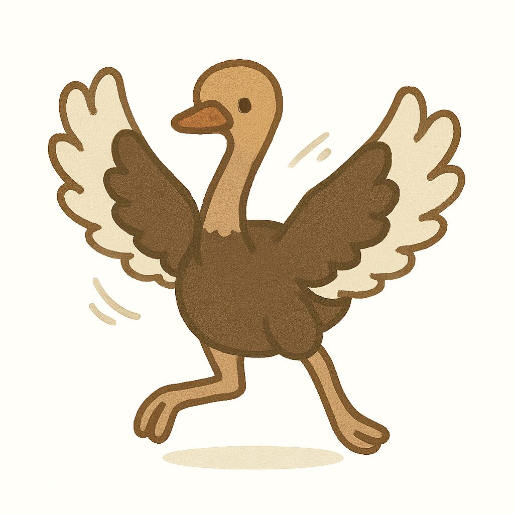 ダチョウ　イラスト