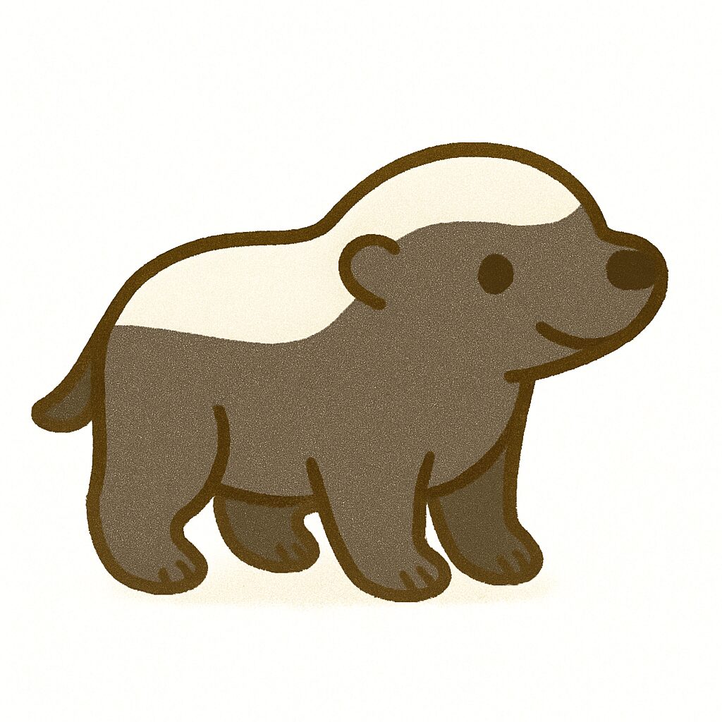 ラーテル　イラスト
