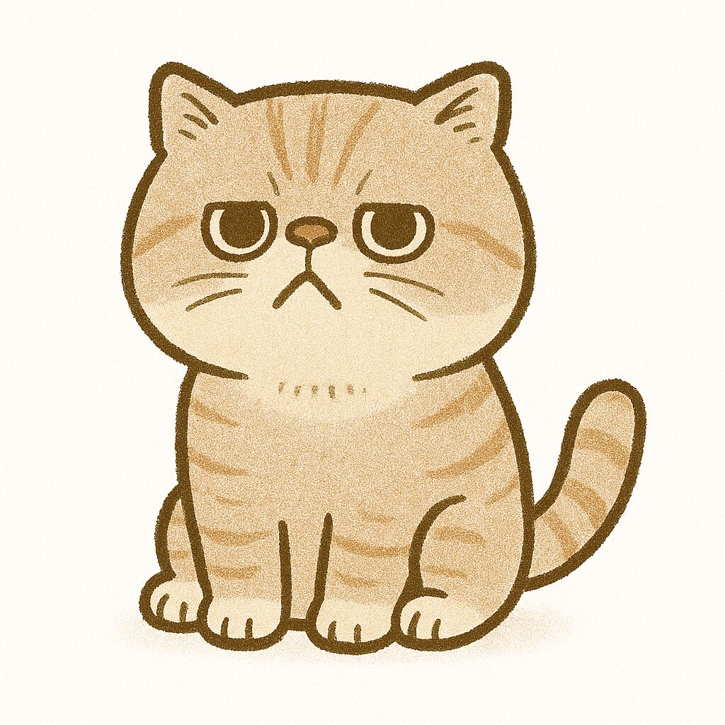 エキゾチックショートへア　イラスト