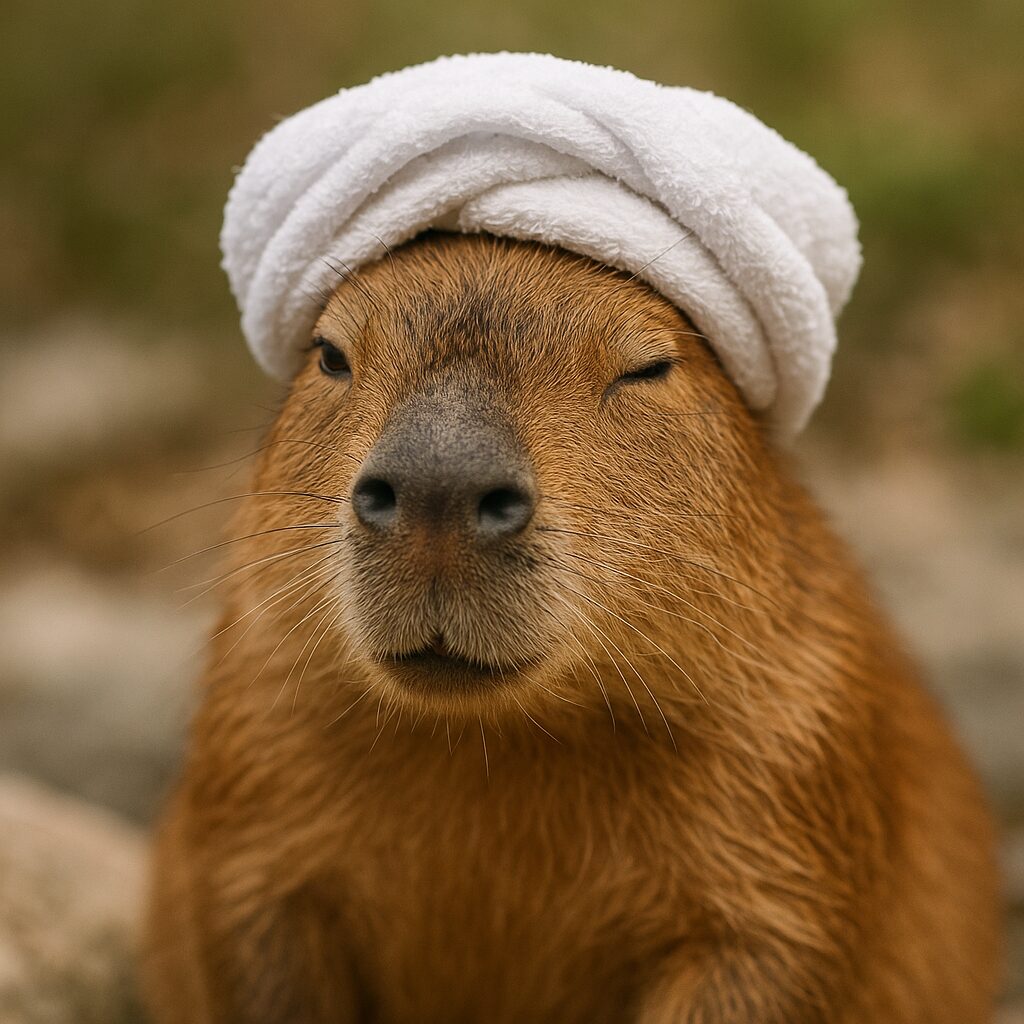カピバラ 温泉