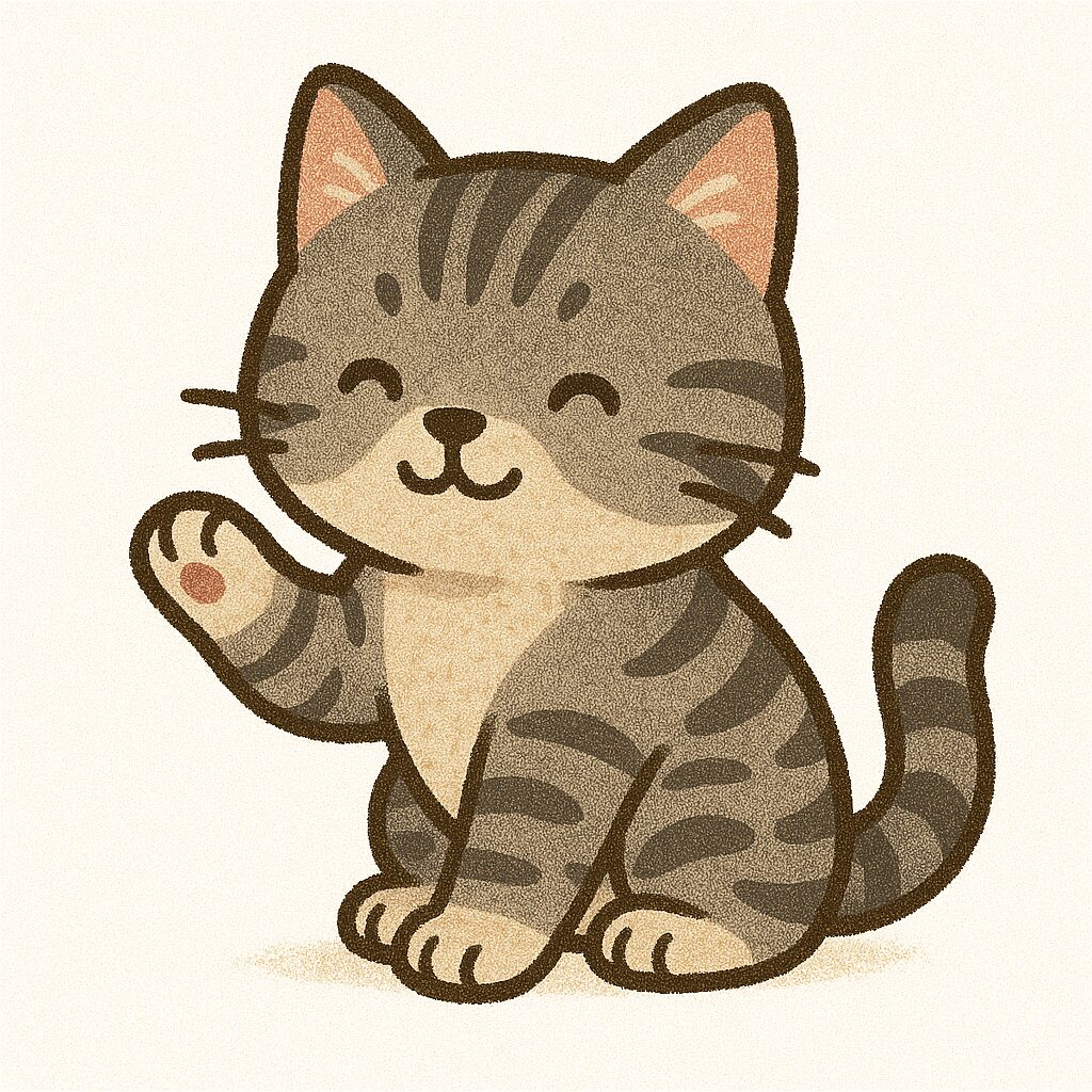 アメリカンショートヘア　イラスト　お手
