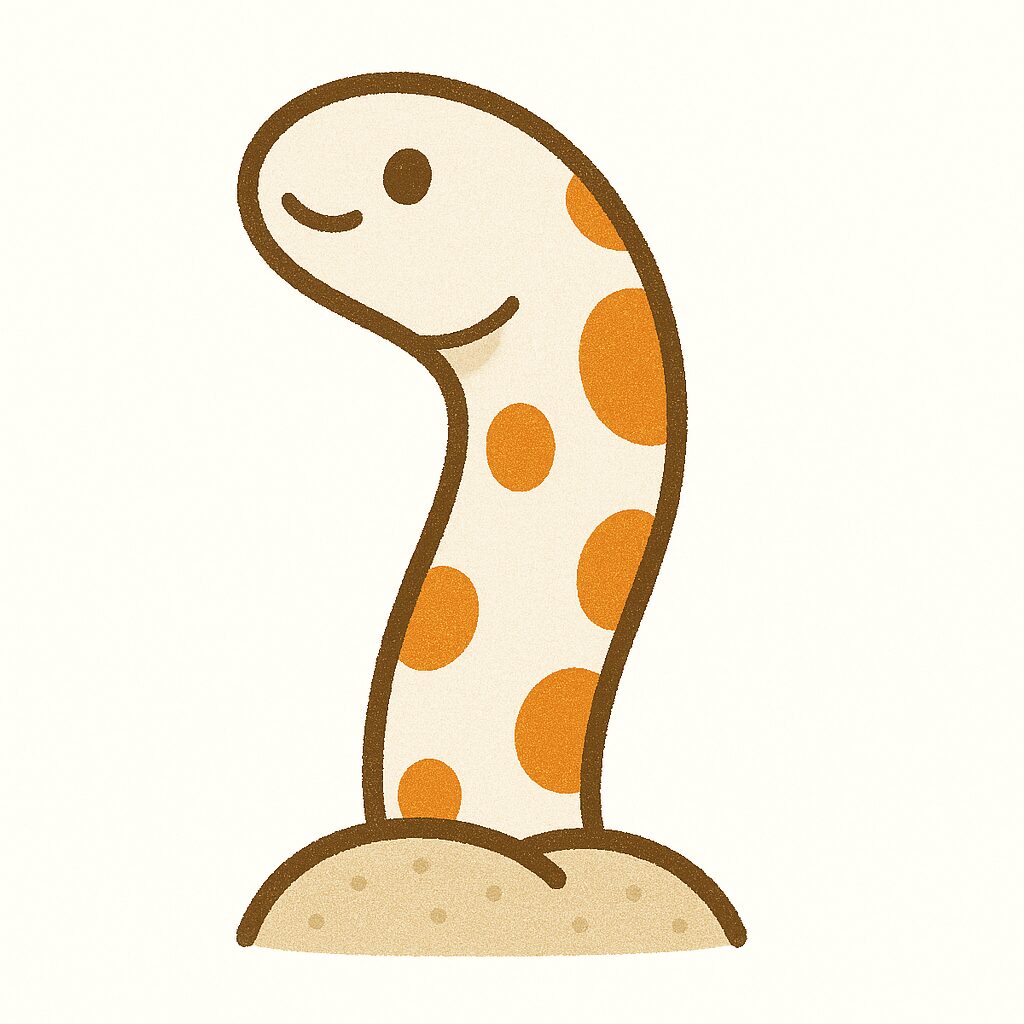 チンアナゴ　イラスト