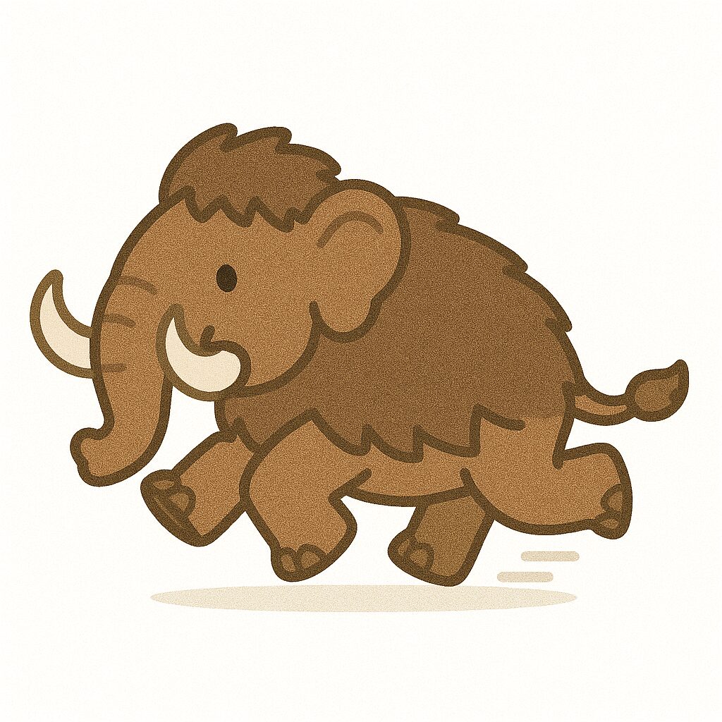 マンモス　イラスト