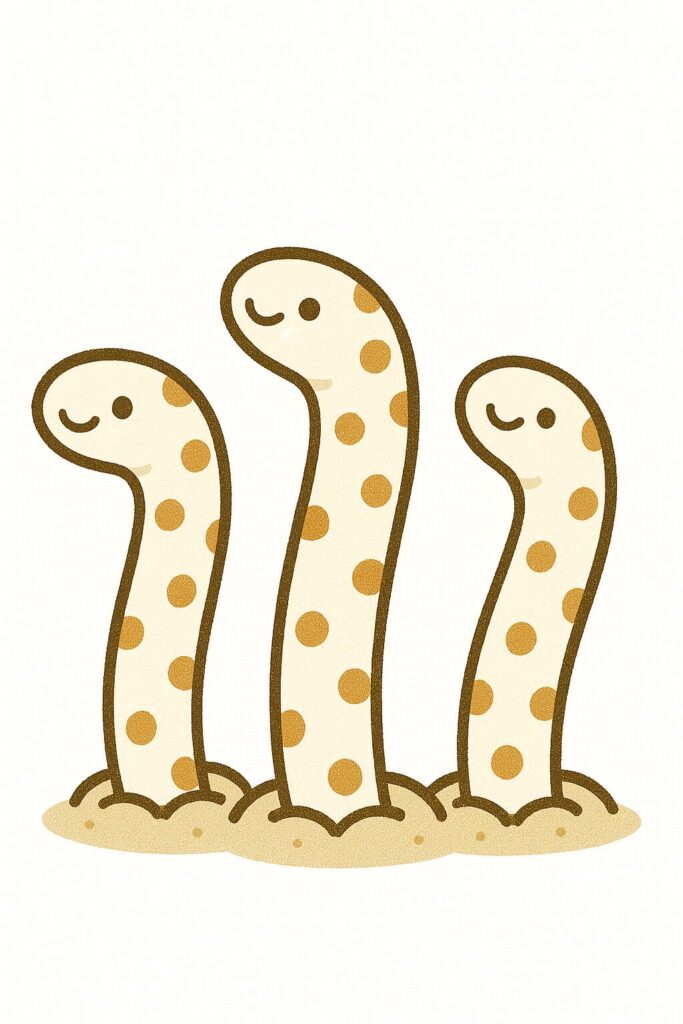 チンアナゴ　イラスト