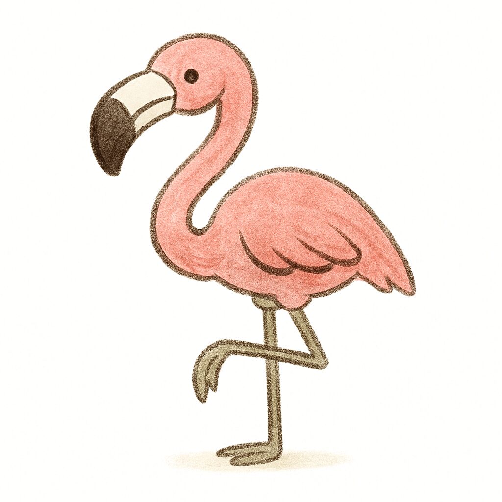 フラミンゴ イラスト フリー素材