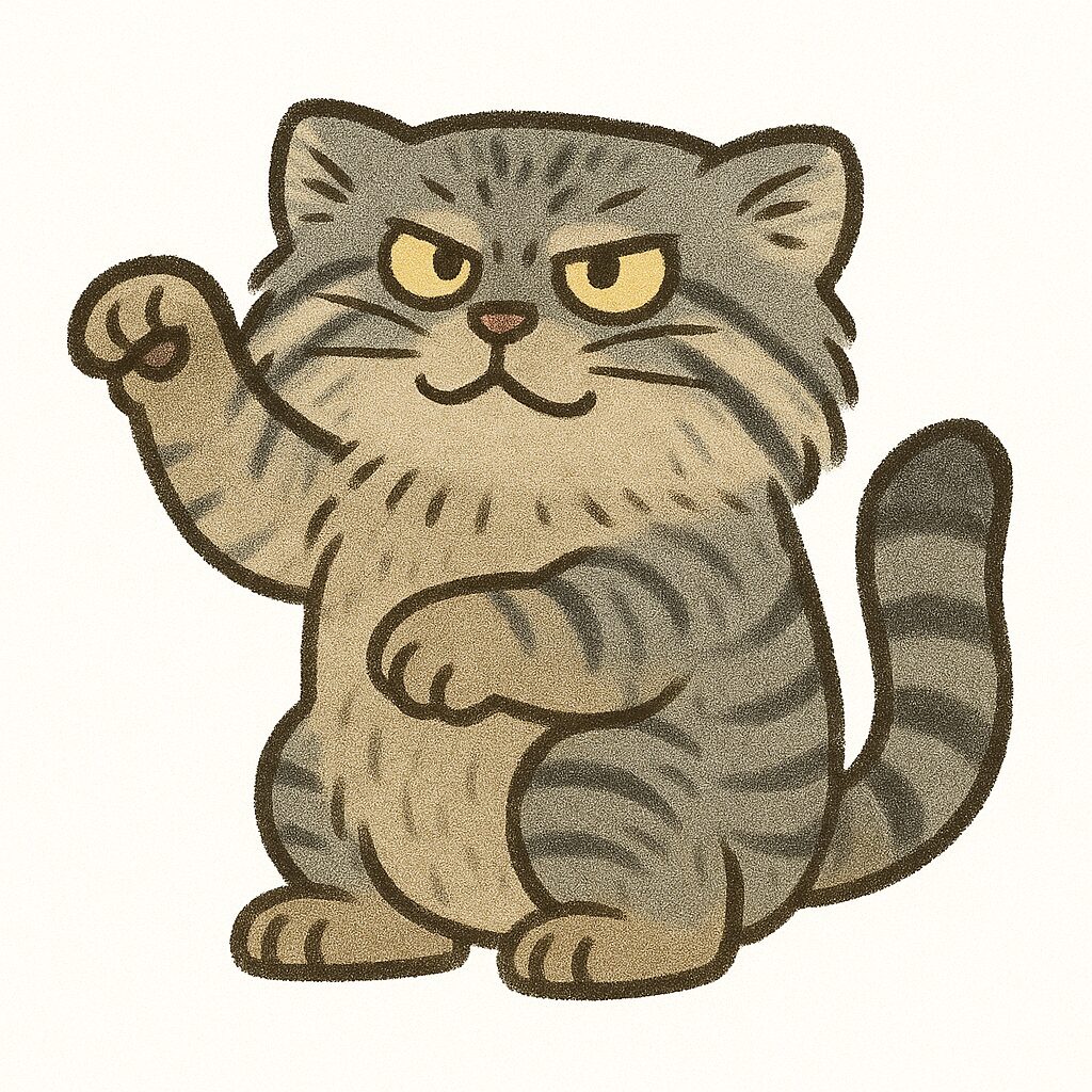 マヌルネコ イラスト