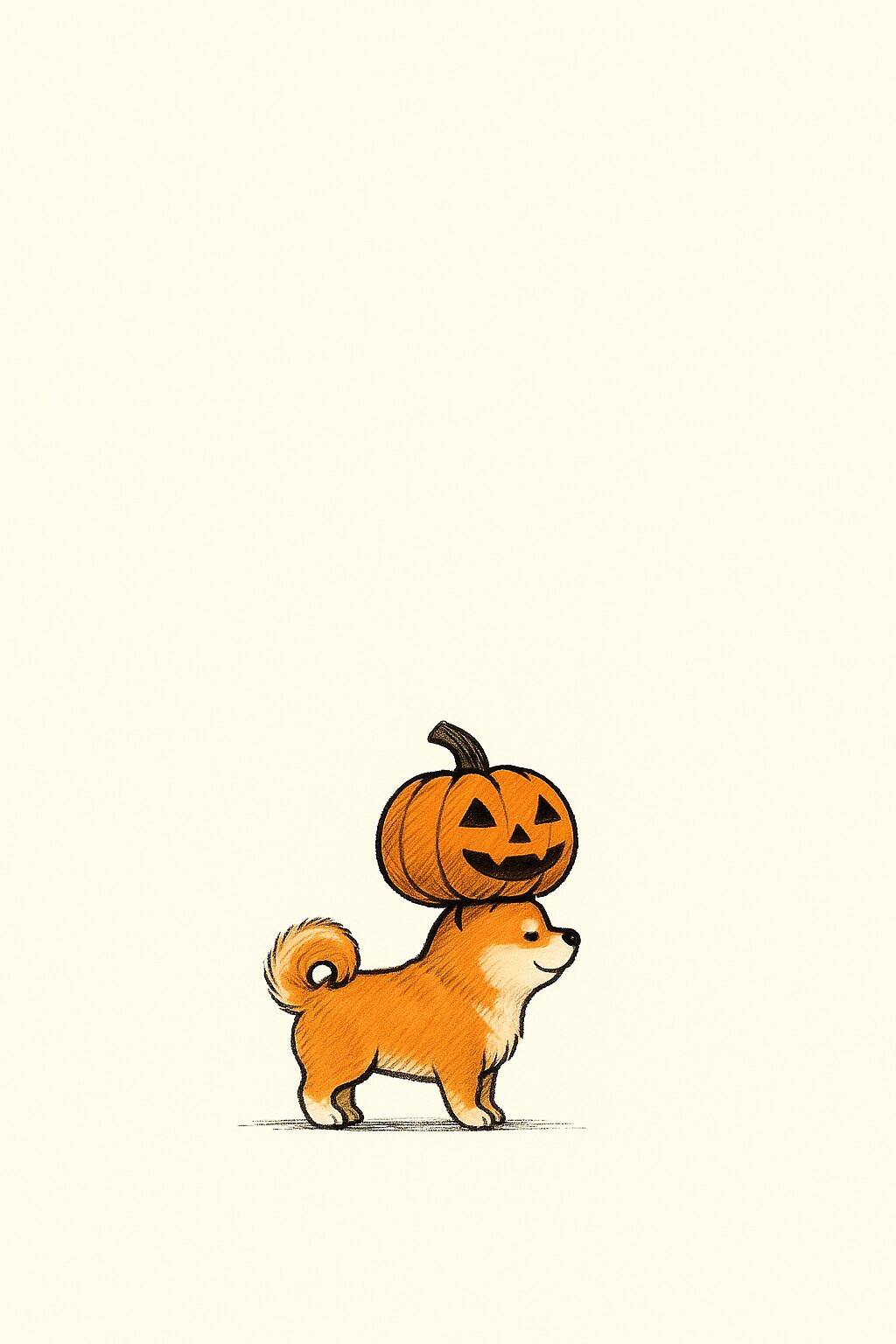 柴犬 ハロウィンイラスト