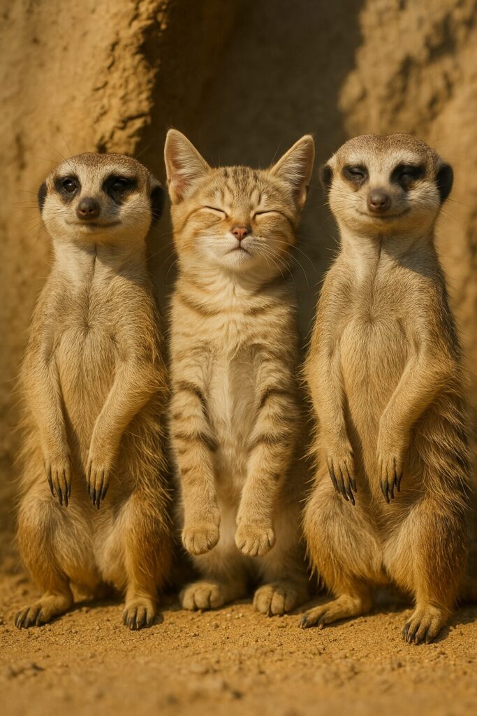 猫とミーアキャット