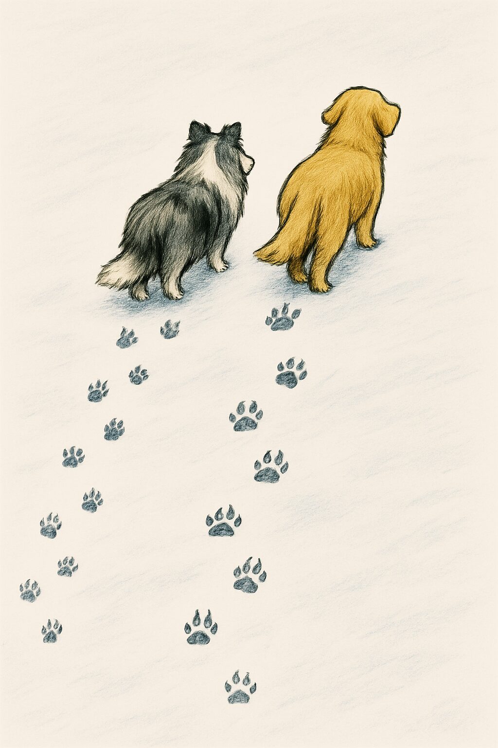 シェルティーとゴールデン・レトリーバー