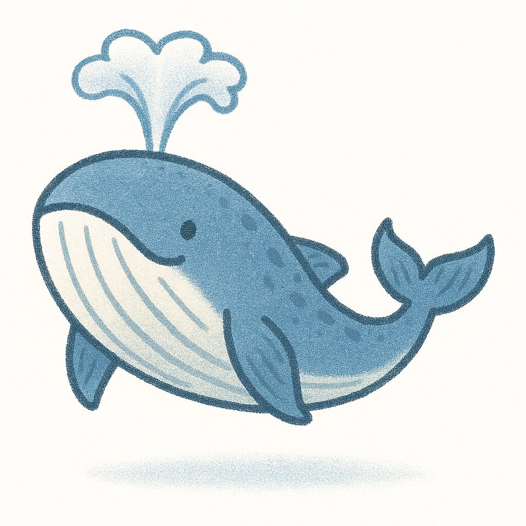 シロナガスクジラ イラスト