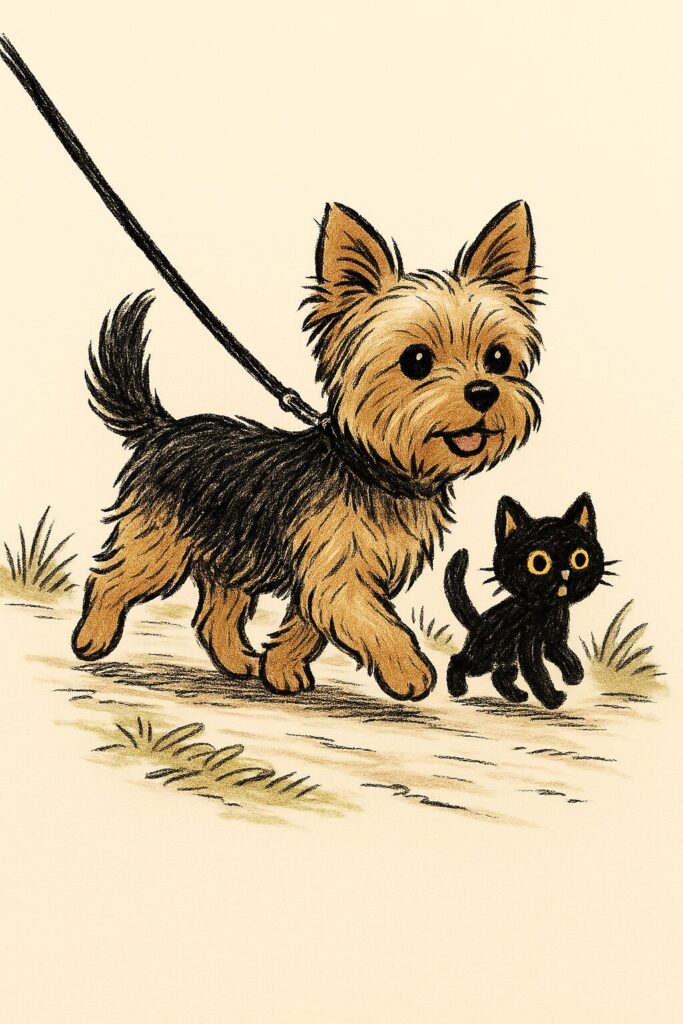 ヨークシャテリア イラスト