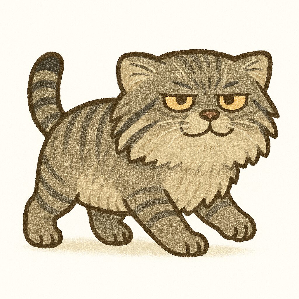 マヌルネコ イラスト