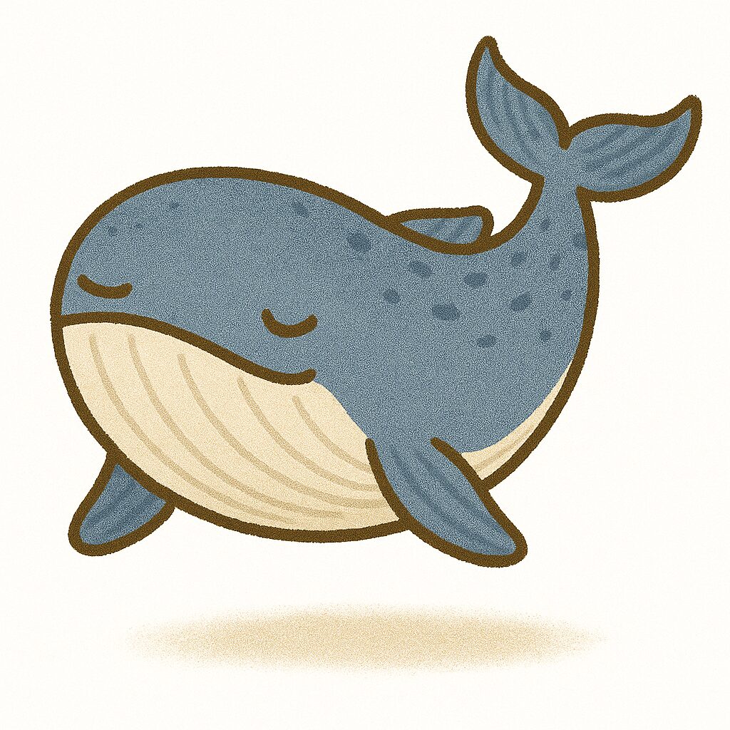 シロナガスクジラ イラスト