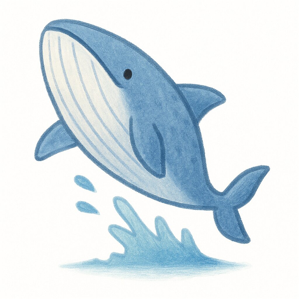 シロナガスクジラ イラスト