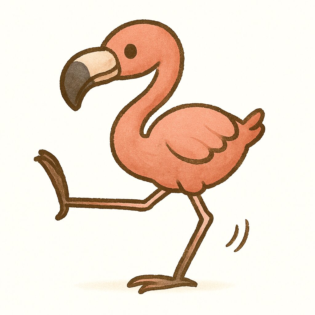 フラミンゴ イラスト フリー素材