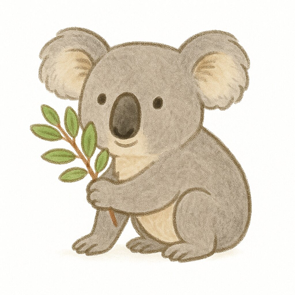 コアラ　イラスト