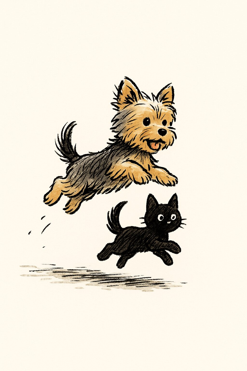 ヨークシャテリア イラスト