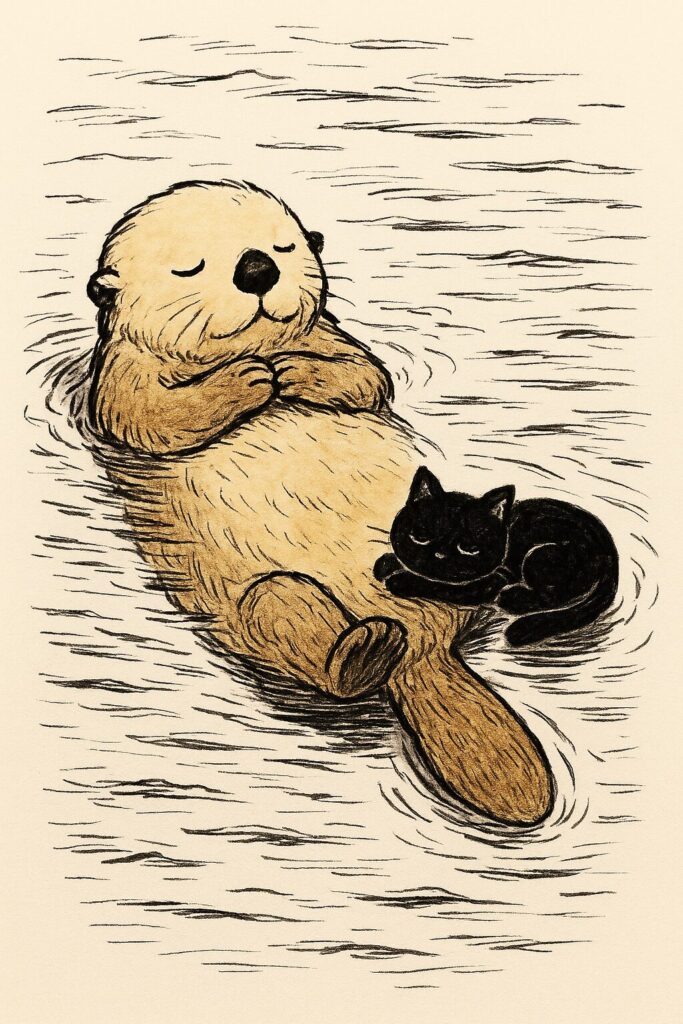 ラッコ - ぬるっと動く！AI動物図鑑