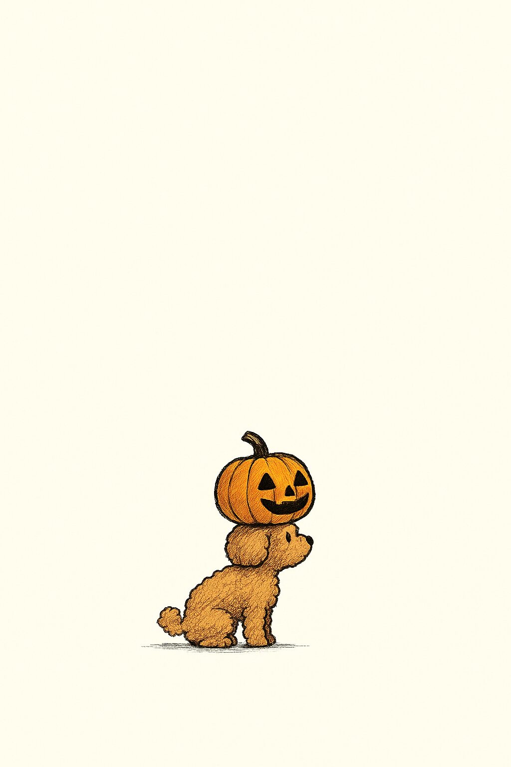 トイプードル ハロウィンイラスト