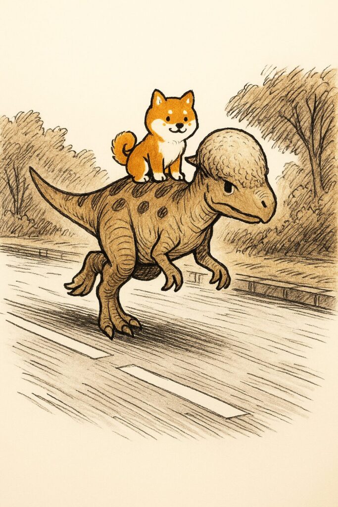 パキケファロサウルス イラスト