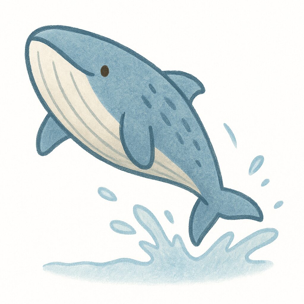 シロナガスクジラ イラスト