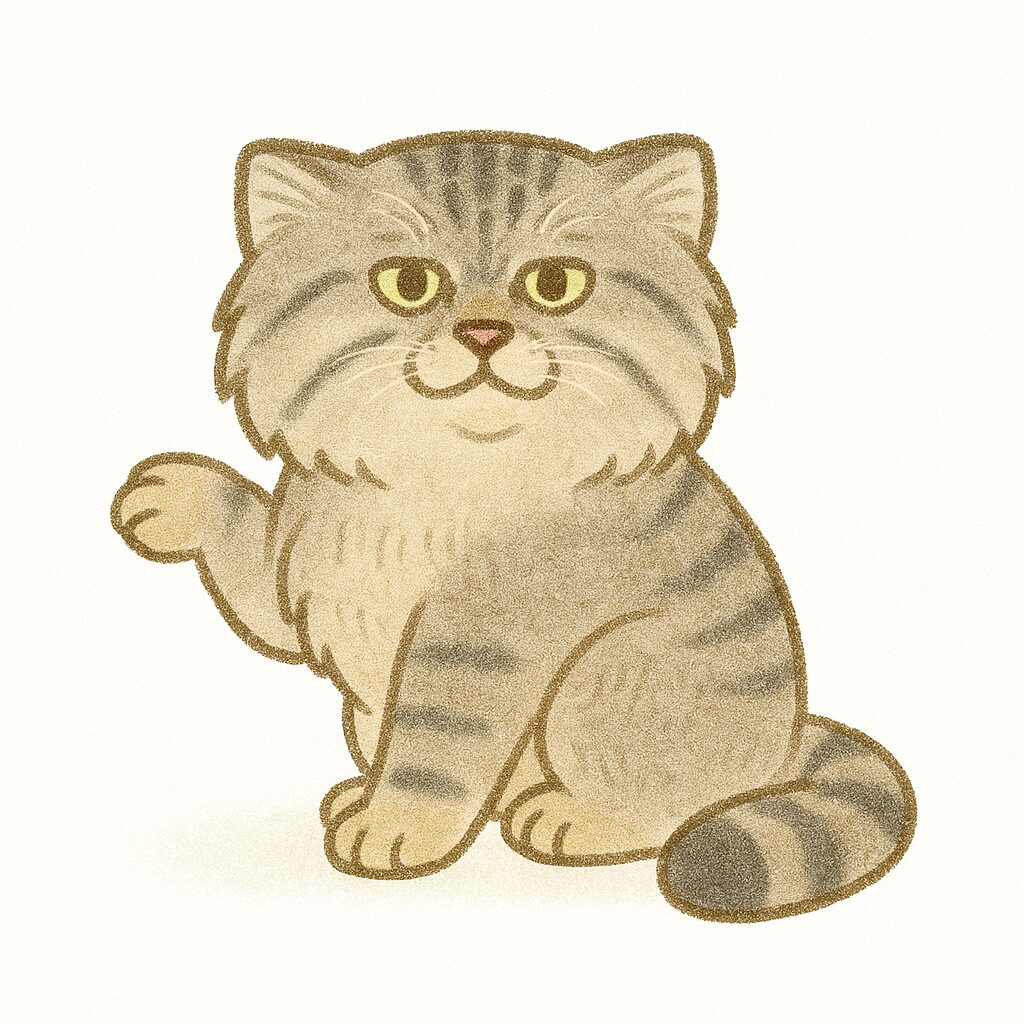 マヌルネコ イラスト