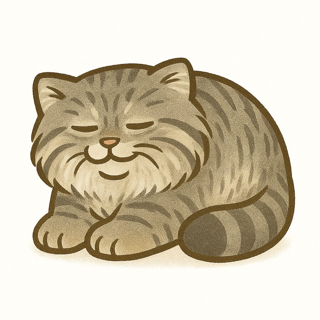マヌルネコ イラスト