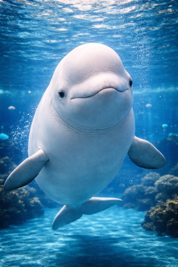 シロイルカ