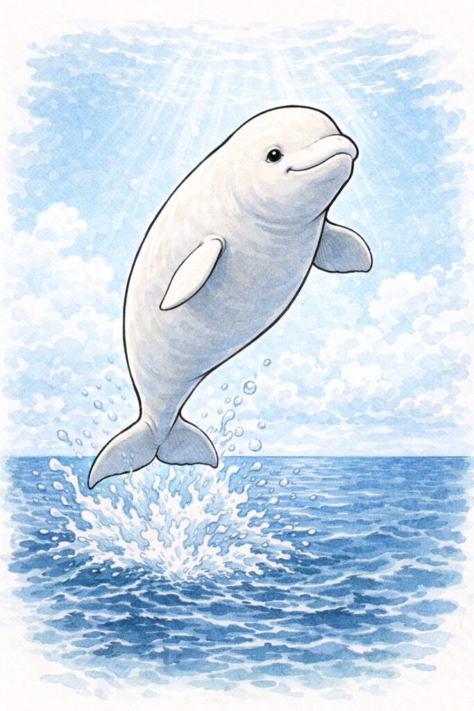 シロイルカ